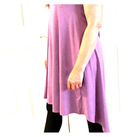 LuLaRoe Dresses & Skirts - Purple Jersey Dress. Model typically wears L/XL.